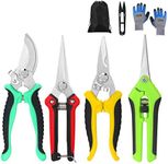 5 pack Garden Pruning Shears Stainl