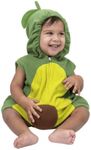 Dress Up America Avocado Costume for Babies - Baby Costumes for Halloween - Avocado Fruit Romper for Infants