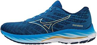 Mizuno Men's Wave Rider 26 Road Running Shoe, Snorkel Blue/MP Gold/Estate Blue, 10.5 UK