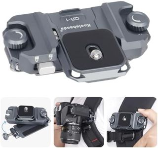 koolehaoda QB-1 Clip pour Appareil Photo, Montage sur Bandoulière ou Ceinture Clip de Caméra à Dégagement Rapide pour GoPro, Machine à Cartes, DSLR Caméra et Des Jumelles