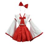 Cosplay Dress for Women Anime Japanese School Girl Uniform Sailor Dress Anime Red and White Kimono Fox