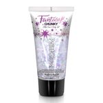 Chunky Holographic Glitter Face Gels 50ml - Cosmetic Glitter for Face, Body and Hair Essential Festival and Rave Beauty Makeup - Vegan All in 1 Fix Glue and Glitter in a Ready (Unicorn Dreams)