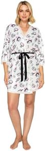 Studio Badgley Mischka Jersey Cozy Robe Gift Set White