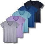 Real Essentials Women's V-Neck Acti