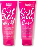 Umberto Giannini Curl Jelly Shampoo & Conditioner - Jelly Wash & Jelly Care - Vegan, Cruelty Free, & Sulfate Free for Curly or Wavy Hair - No Frizz