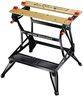 BLACK+DECKER Tough Work Bench Saw Horse, Dual Height Heavy Duty Steel Frame, WM626-XJ