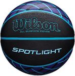 Wilson Spotlight Comp Basketball, Blue/Purple/Teal, Size 6