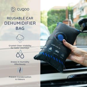 CUQOO Car Dehumidifier Bag – Moisture Absorber for Vehicles