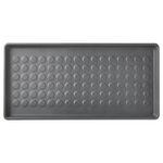 PaMeer Heavy Duty Shoe Tray, Shoe Mat, Waterproof Drip Trays Indoor & Outdoor, Multi- Purpose Boot Mat For Boots, Shoes, Pets, Garden_ Plastic Tray_ Grey_71x35 cm