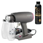 Oasis Spray Tan Machine Kit Bundled with Norvell Cosmo Airbrush Spray Tanning Sunless Solution