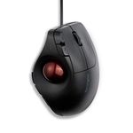 Kensington Pro Fit™ Ergo Vertical Wired Trackball Mouse, Easy Thumb Control, Precision and Smooth Tracking, Ergonomist-Approved Design and Ambidextrous for Windows, PC and Mac (Black)