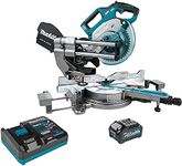 Makita 40V Max Xgt Dual Bevel Sliding Compound Miter Saw 8 1/2 inches Brushless Cordless Kit Aws Capable