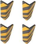 SNS SAFETY LTD Self-adhesive, Corner Guards, made of Foam Rubber, to Protect Parking, and Warehouses, 44x25x2 cm, with Reflective Strips Black Yellow