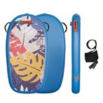 Funwater Body Board Inflatable Ultra Lightweight PVC Core Body Board Foldable Surf Bodyborad for Teens and Adults 37 inch