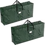 Elf Stor 9ft Christmas Storage Bag for Artificial Tree Protection, 2 packs x 9 ft, Green