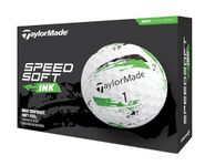 TaylorMade SpeedSoft Ink Green Golf Ball, 2024