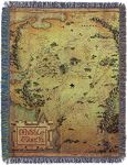 Northwest Lord of The Rings - The Hobbit Woven Tapestry Throw Blanket, 48" x 60", Middle Earth