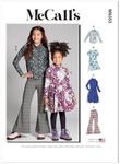 McCall's Children's and Girls' Knit Top, Dresses and Pants Sewing Pattern Kit, Design Code M8353, Sizes 7-8-10-12-14