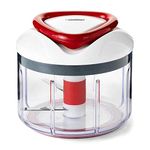 ZYLISS Easy Pull Manual Food Processor and Food Chopper, Red