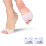 The Sole Care Open Toe Sleeves | Half Toe Sleeve Metatarsal Pads| Ball of Foot Cushions for Calluses and Blisters | Men and Women | Perfect for High Heel Shoes (1 Pair)