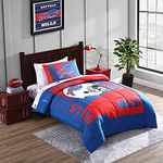 Cathay Sports Official NFL Licensed Buffalo Bills Status 4-Piece Bed in A Bag Comforter & Sheet Set – Twin/Twin XL, (FCM50001BUF-TTXL)