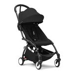 Stokke YOYO3 Stroller from 6 Months - Includes Black Frame, Seat Cushion & Canopy - Folds In & Out in a Flash - Light & Compact - Carry-On Compatible