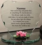 Onlinestreet Glass Plaque Gift for - Nanna