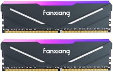 fanxiang RGB DDR4 RAM 16GB (2x8GB) 3600MHz CL18 V1.35, Desktop Gaming Memory, Intel XMP 2.0 & AMD Compatible - Black