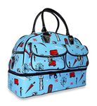 Ever Moda Blue London Duffle Bag 17-inch [Apparel]