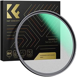 K&F Concept 49mm Shimmer Diffusion 1 Lens Filter Optical Glass Glimmer Effect Filter for Camera Lens Nano-X Series