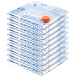 Vacuum Storage Bags 12 Jumbo, Space Saver Sealer Bags, Airtight Compression Bags for Clothes, Pillows, Comforters, Blankets, Bedding