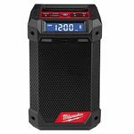 Milwaukee M12RCDAB+0 12v Cordless Dab Radio Charger Unit Only, Black