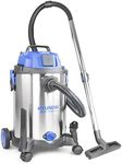 Hyundai Wet and Dry Vacuum Cleaner 30L, 1400W, Industrial Vacuum Cleaner, 4.5m Cable & 19kpa Suction Power Carpet Upholstery Cleaner, Stainless Steel Container, 3 Year Warranty