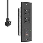 CCCEI Recessed Power Strip with Two