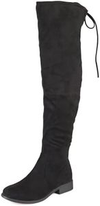 Journee Collection Women's Over-the-knee Faux Suede Boots Black, 6 Regular US, Black
