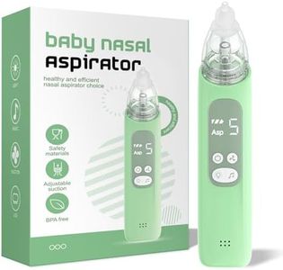 X-Bosak Baby Nasal Aspirator, Electric Nose Sucker with 5 Levels Suction, Soothing Light & Nursery Rhymes (Green)