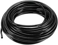 uxcell 33ft Drip Irrigation Hose PVC Vinyl Tubing, 1/8"(3mm) ID 4mm OD Black Water Hose