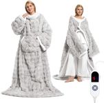 Wearable Heated Blanket, Luxury Fau