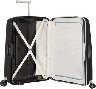 Samsonite S'Cure Spinner M Suitcase, 69cm, 79L – Black