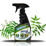 Neem Veda Organic Neem Oil Spray for Plants Insects, Ready to Use, Natural Pesticide Insecticide Fungicide for Organic Gardening, Plant pest control fungus control insect control (500 ML With ml cup)