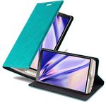 cadorabo Book Case works with LG G3 in PETROL TURQUOISE - with Magnetic Closure, Stand Function and Card Slot - Wallet Etui Cover Pouch PU Leather Flip