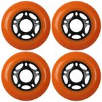 TGM Skateboards KSS Outdoor Asphalt Formula 89A Inline Skate X4 Wheels, Orange, 72mm