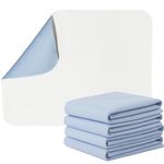 2 Pack Single Washable Incontinence Bed Pad Wee Mat Reusable Waterproof Sheet Adult Wetting Underpads Sheet Bedding Protection Without Tucks Cot Baby Changing Adult Chair Sofa Couch 80 x 90cm