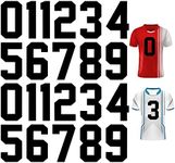 22 Pcs Iron on Numbers, 8 Inch Heat Heat Transfer Vinyl Paper Iron on Numbers for Jersey Number 0 to 9 for Team Sports Football Basketball Baseball T Shirt (Black)