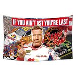 Eksent 3x5 Ft If You Ain't 1st First Banner You're Last Flag Banner Flag Funny Poster Durable Man Cave Wall Flag with Four Brass Grommets Suitable for Indoor Outdoor Decoration