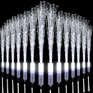 Wedding Light Dough, 36 Pieces Fibreglass Light Stick, LED Light Wear, White, Fibreglass Lamp, Glow in the Dark, Wedding Fibreglass Lamp for Wedding Parties, Party Bags, Children's Birthday Concert