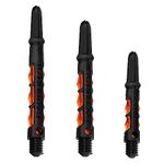 Harrows Dart Shafts Carbon ST Stems with Pyramid Rings, Tweenie, Orange