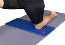 SukhaMat Yoga Knee Pad - NEW! 15mm Thick - The best yoga knee pad for a pain free practice. Cushions pressure points. Complements your full-size yoga mat. Practice in Comfort! (Dark Blue)
