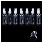 Fine Mist Spray Bottle,7 Pack 30ml Spray Bottle,Travel Spray Bottle,Clear Empty Refillable Plastic Bottles,Mini Spray Bottle Small Spray Bottles Transparent Plastic Holiday Travel Bot (30ML)