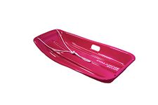 Avalanche Brands | Classic Downhill Toboggan Snow Sled Includes Pull Rope and Handles (Pink 35")